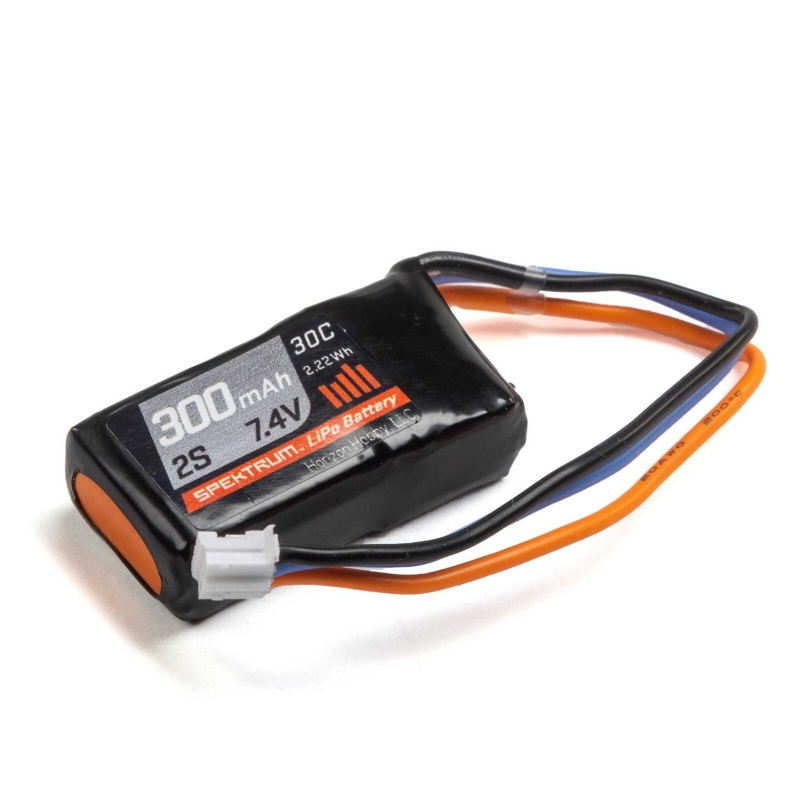 7.4V 300mAh 2S 30C LiPo Battery: PH SPMX3002S30