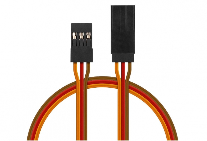 Servoverlängerungskabel flach 15cm lang PVC 0,25qmm Kavan