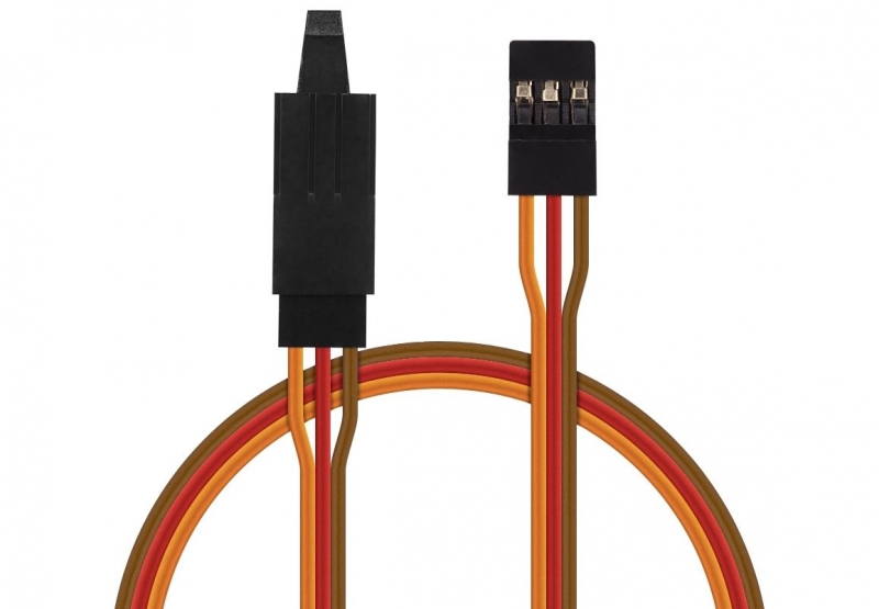 Servoverlängerungskabel 60cm PVC flach mit Sicherung KAV36.2209