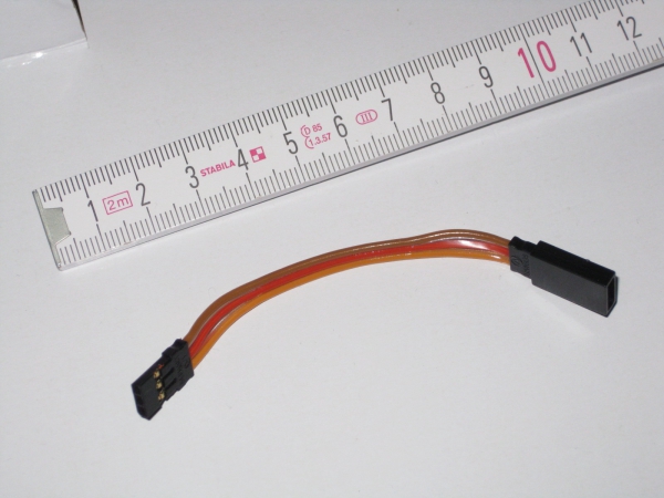 JR Servoverlängerungskabel PVC 10cm x 0,25 mm² Muldental 58151