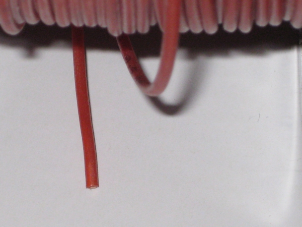 Silikon-Litze 0,5mm² rot Typ NEG