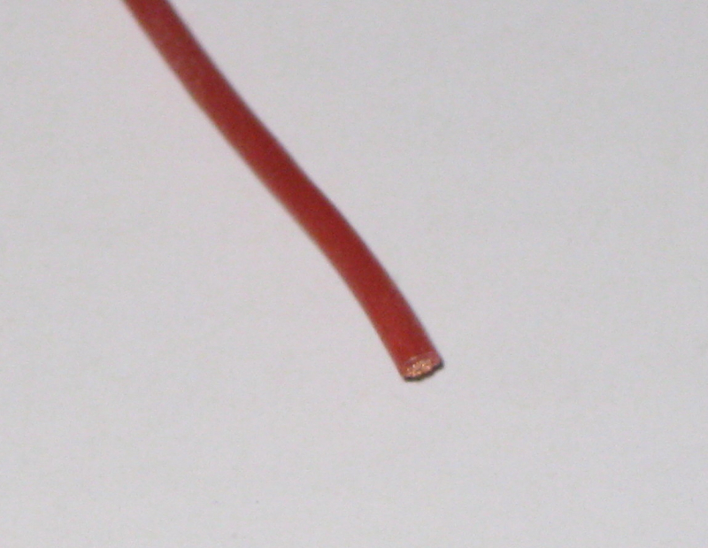 Silikon-Litze 0,5mm² rot Typ NEG