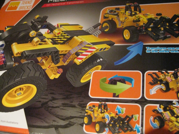 Teknotoys Active Bricks 2in1 Holzlader und Dünenbuggy