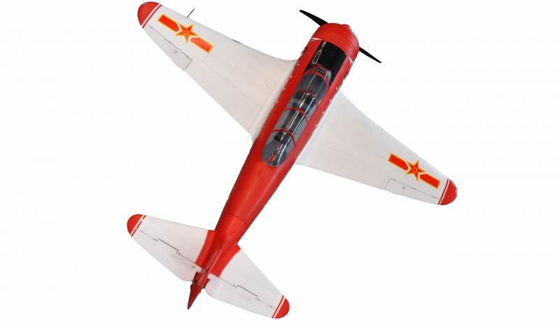 AMXFlight YAK-11 rot weiss EPO für 6S Lipo  PNP Spw.145cm