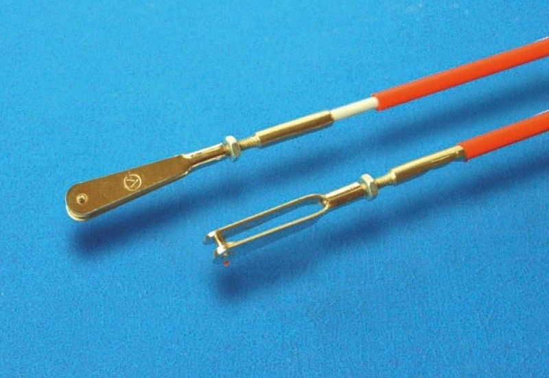 Bowdenzug komplett montiert 1m mit Gabelkopf M2