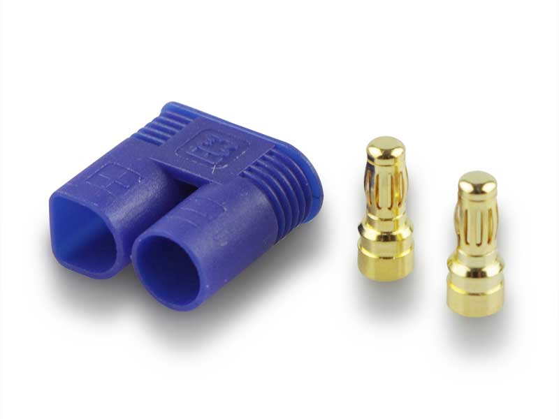 Stecker verpolsicher  mit Goldkontakten EC3 kompatibel E-flite