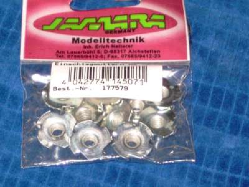 Einschlagmuttern M6, je 10 Stück Jamara 177579