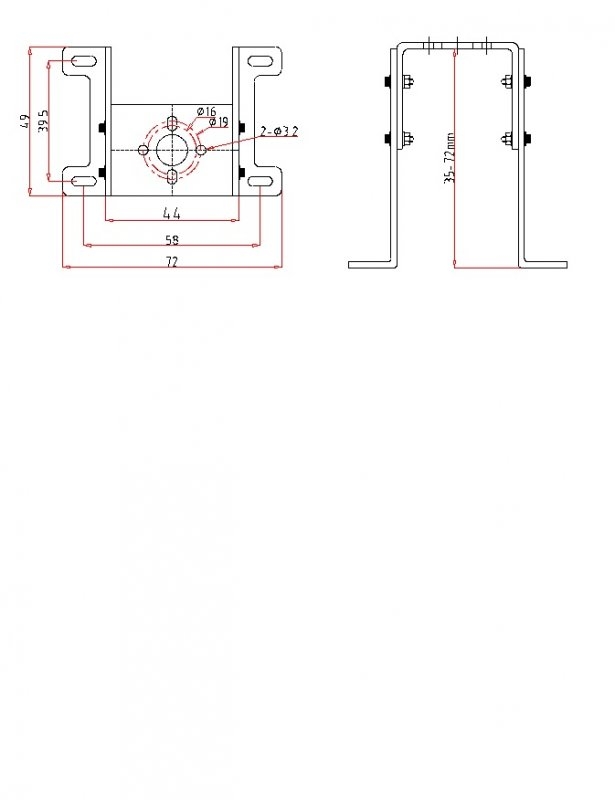 Motorträger für Pulsar 10-15-18 oder bauähnlich Pichler C2570