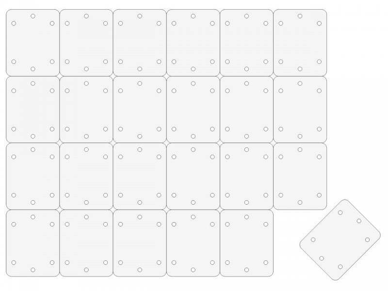 Patentscharnier 25x20m VE=24 Stück Extron X2020