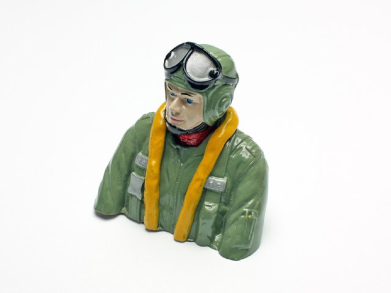 Pilotenbüste Warbird FW-190A-S 46er Size für Modelle im Maßstab 1:5 / 1:6