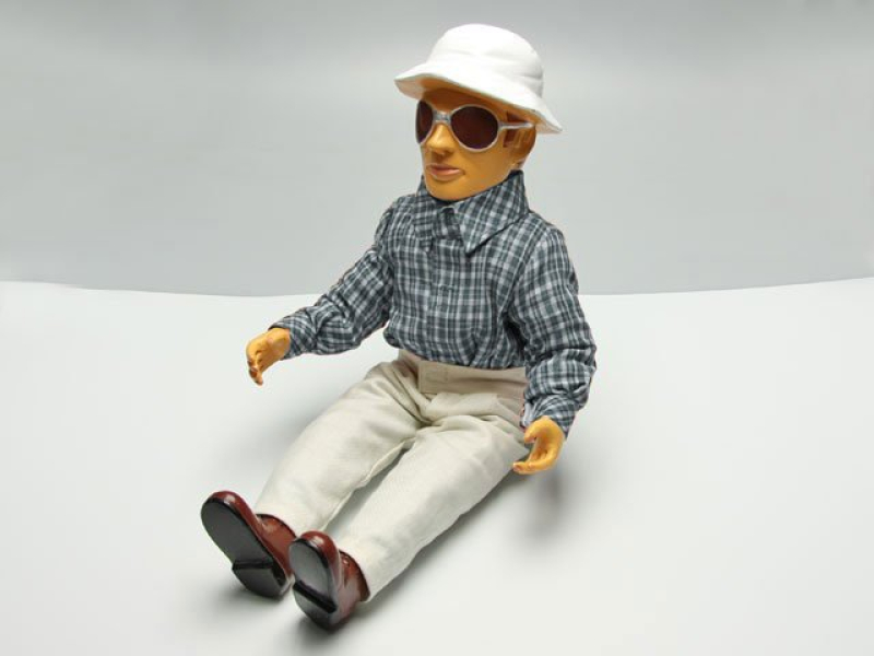 Seglerpilot Horst (blau) in 1:3,5