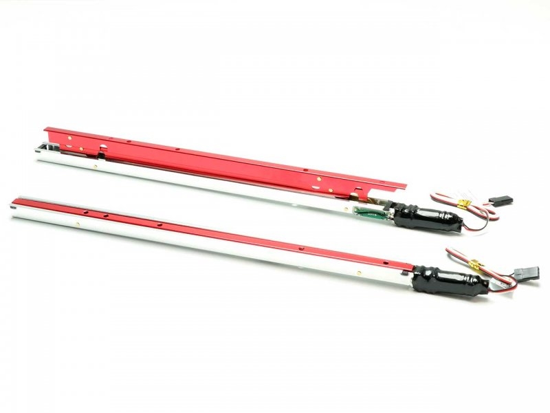 185mm Störklappen elektrisch, rot eloxiert 1 Paar (HV) Hochvolt 4,8-8,4V Pichler  15194