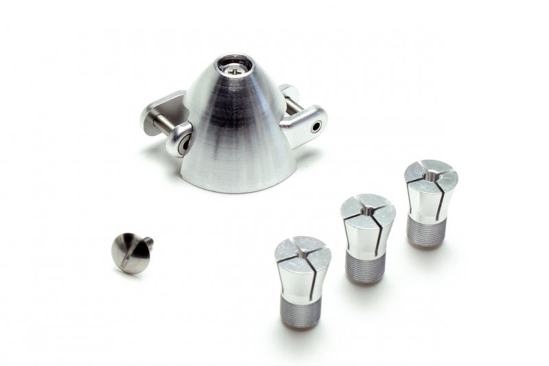 Z-Klappspinner Alu Ø 30mm inkl. Adapter für 2.0, 2.3, 3.0 und 3.17 mm Wellen